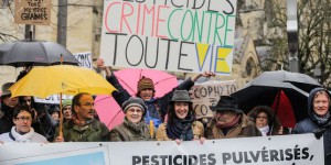 A Bordeaux, une manifestation contre les pesticides dans les vignobles
