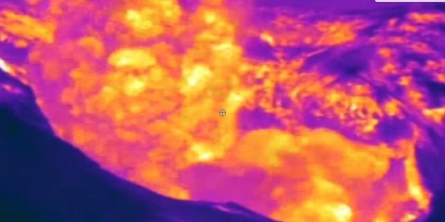 Une importante éruption du Turrialba filmée en infrarouge