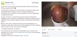 Les approximations d’un post Facebook qui alerte sur les pommes et les produits « toxiques »
