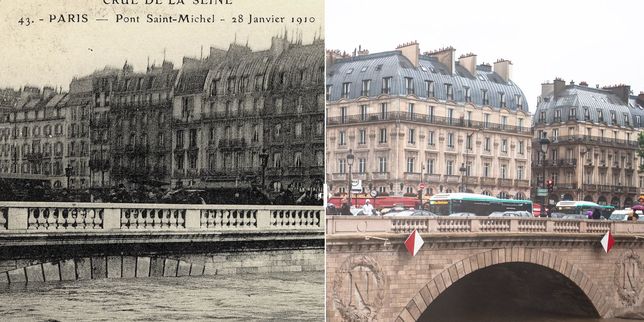 En images : la crue de la Seine à Paris comparée à celle de 1910