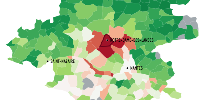 Référendum sur Notre-Dame-des-Landes : le non l’emporte essentiellement autour du futur aéroport