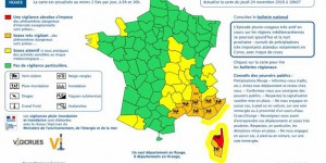 Le département de Haute-Corse en vigilance rouge pluie et inondation