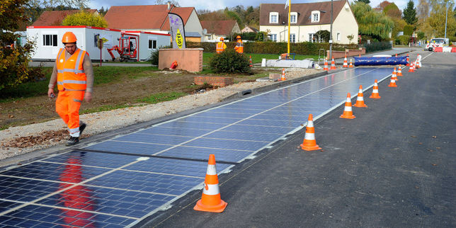En Normandie, une route solaire au banc d’essai