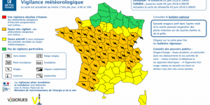 Orages et inondations : 48 départements en vigilance orange