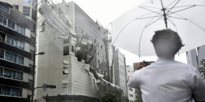 En images : l’ouest du Japon après le passage du puissant typhon Jebi