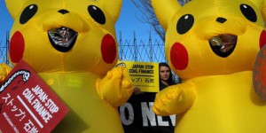 A la COP25, des Pikachu font pression sur le Japon pour qu’il cesse de financer des centrales de charbon