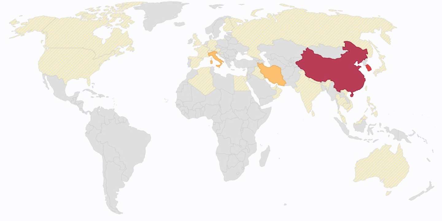 En carte : visualisez la propagation mondiale de l’épidémie de coronavirus