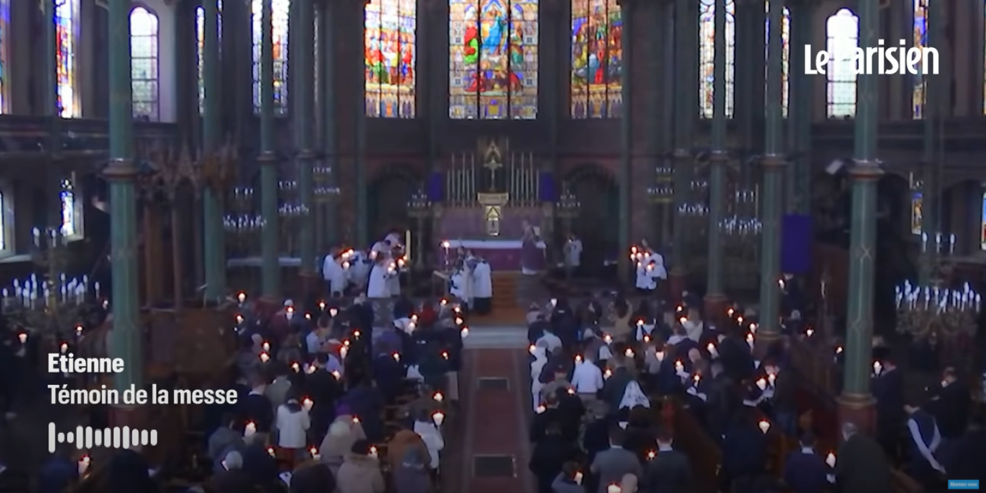 A Paris, une messe de Pâques dans une église sans respect des règles sanitaires