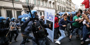 A Rome, arrestations dans l’ultradroite à la suite de heurts après une manifestation anti-passe sanitaire