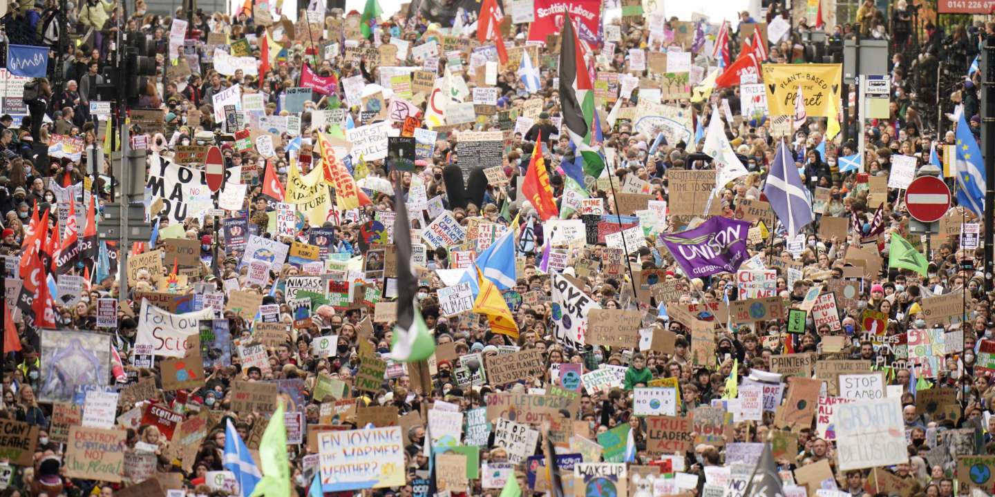 COP26, jour 5 : des milliers de jeunes dans les rues pour crier l’urgence climatique et dénoncer le « bla-bla-bla » des dirigeants