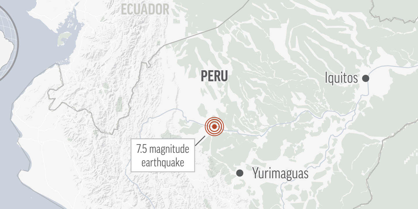 Le nord du Pérou frappé par un séisme de magnitude 7,5