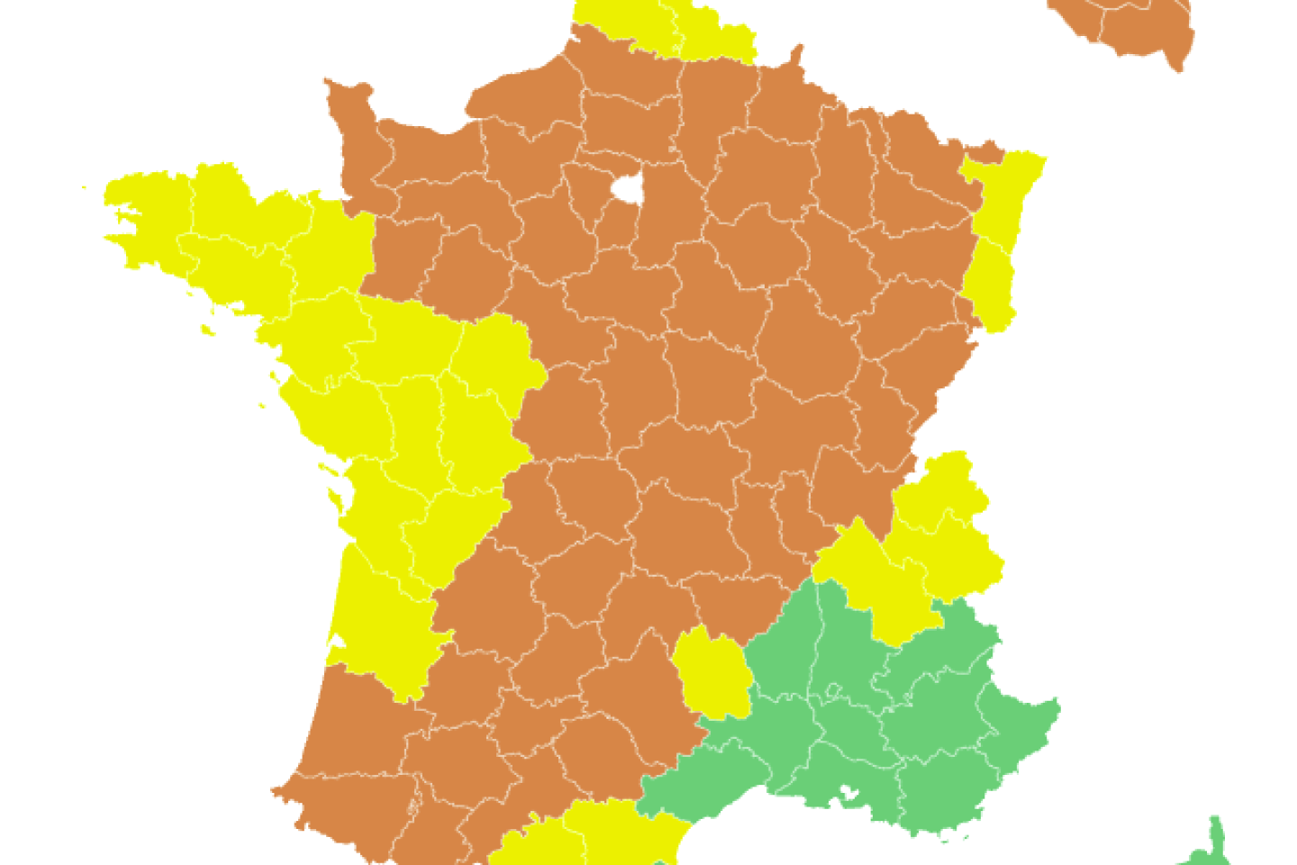 Météo-France alerte sur des orages « parfois violents » dans soixante départements