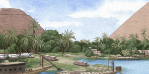 Un bras du Nil aujourd’hui disparu au cœur du chantier des pyramides