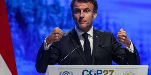 COP27 : A la tribune, Emmanuel Macron plaide pour faire des enjeux climatiques la priorité des dirigeants mondiaux
