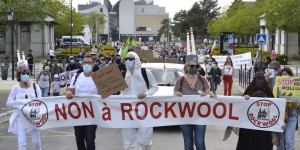 Dans l’Aisne, 1 500 personnes manifestent contre l’implantation d’une usine Rockwool