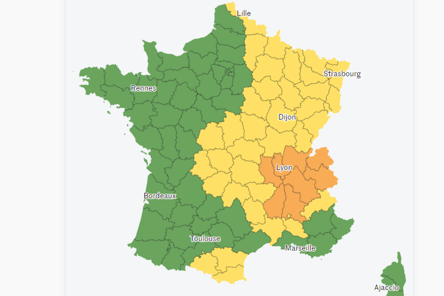 Orages : huit départements de Rhône-Alpes placés en vigilance orange par Météo-France