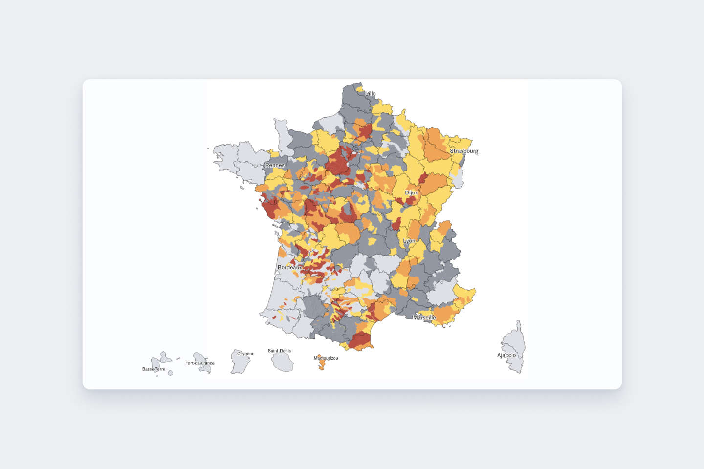 Sécheresse : la carte des mesures de restriction d’eau en France