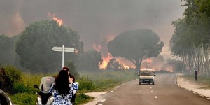 Incendie : dans les Pyrénées-Orientales, plus de trois mille personnes évacuées de campings, des centaines d’hectares brûlés