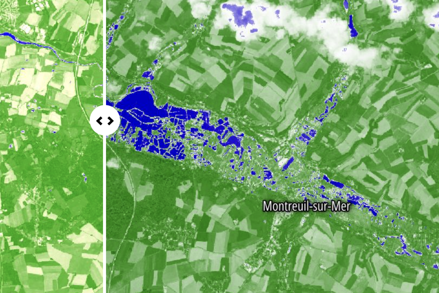 Inondations dans le Pas-de-Calais : ce que les images satellites montrent de l’ampleur de la catastrophe