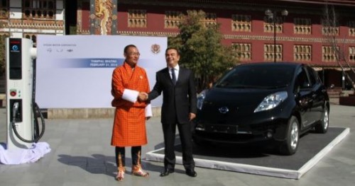 Le Bhoutan passe totalement à la voiture electrique