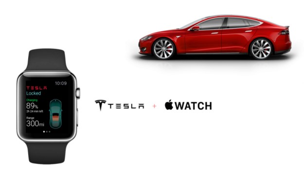 L’Apple Watch pour contrôler la Tesla S