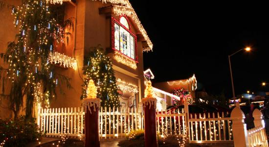Lumière sur les décorations de Noël