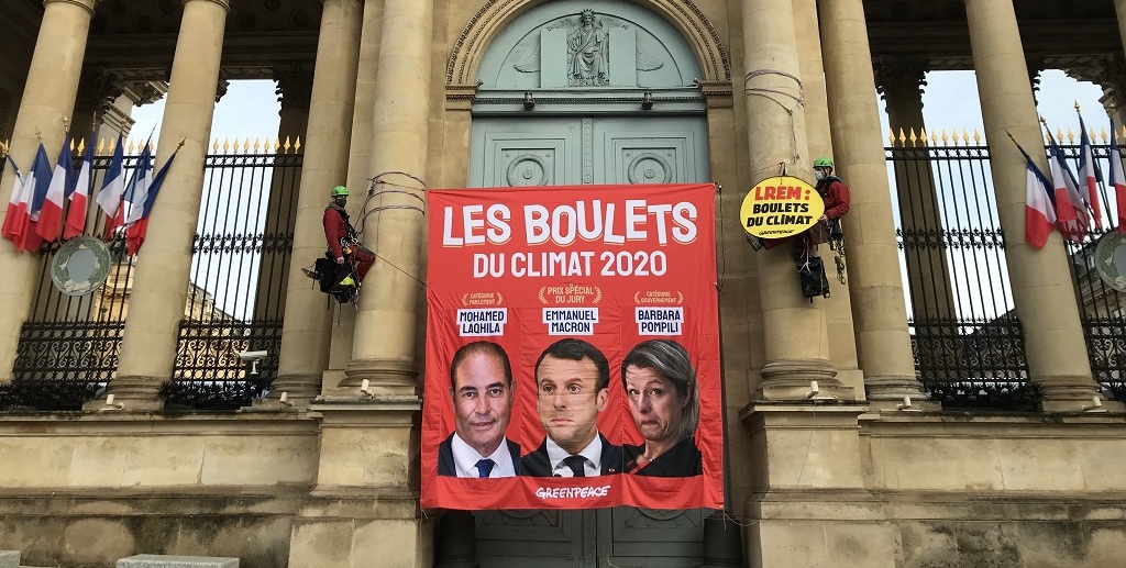 Barbara Pompili et Emmanuel Macron élus « Boulets du climat 2020 »