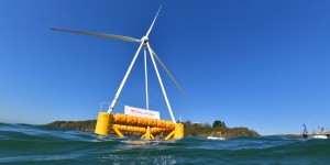 Eolink inaugure un prototype 'miniature' de son éolienne flottante