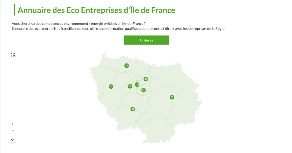 Lancement de l'annuaire des éco-entreprises franciliennes