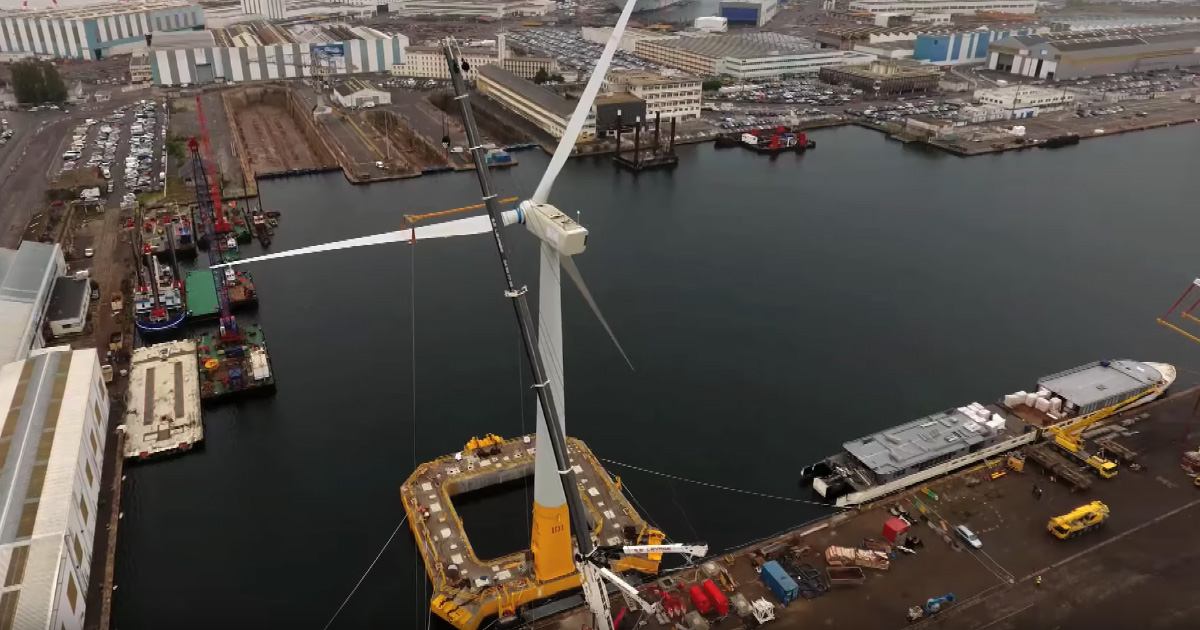 L'éolienne flottante Floatgen produit ses premiers kilowatts heure