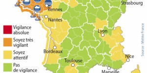 La Bretagne de nouveau placée en alerte orange aux inondations