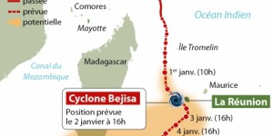 L'île de La Réunion placée en alerte cyclonique