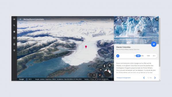 La fonction Timelapse de Google Earth permet désormais de visualiser le réchauffement climatique en 3D